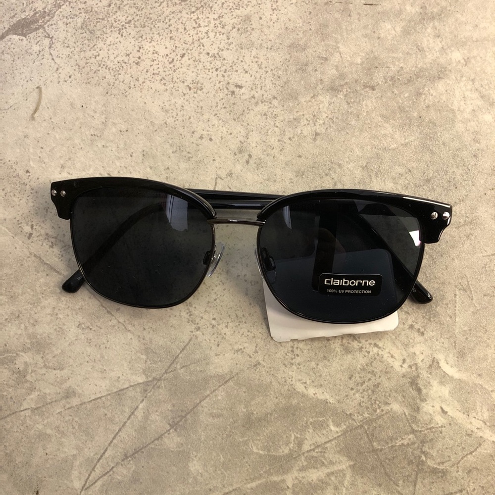 Liz Claiborne Men’s Clubmaster Sunglasses. NWT - Picture 2 of 5